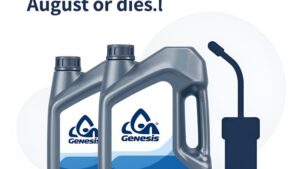 Канистра моторного масла Lukoil Genesis для подготовки дизельного двигателя к сезону со скидкой в августе